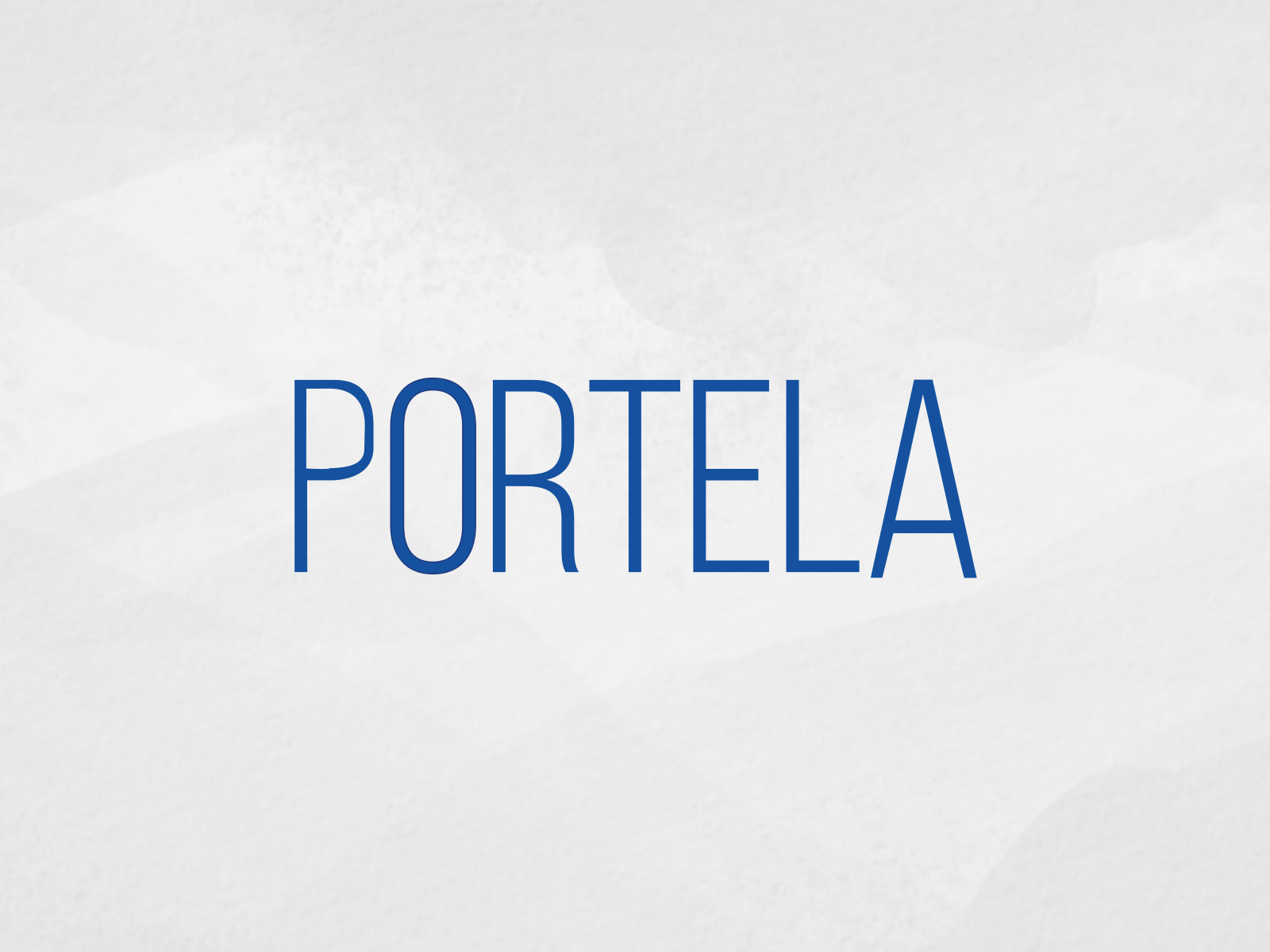 Stretched Text - Portela