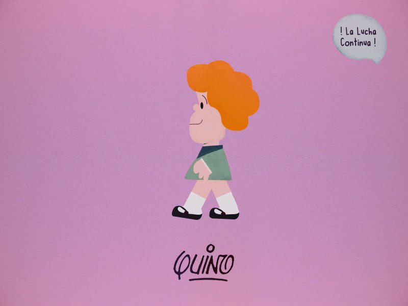 Quino - Walk Cycle Susanita aftereffects animation cartoon character illustration walk cycle