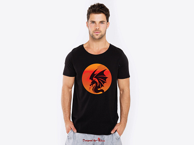 Dragon tshirt design branding design dragon design dragon logo design dragon tshirt design flat logo tshirtdesign