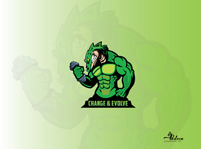 Mascot Logo Design alligator branding design fitness logo flat gym logo gymanisium illustration logo logotype mascot logo vector