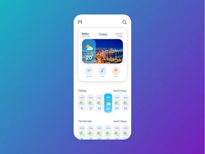 Weather Daily UI