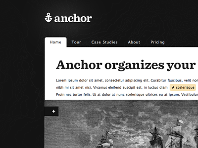 Anchor anchor black map topograhical web