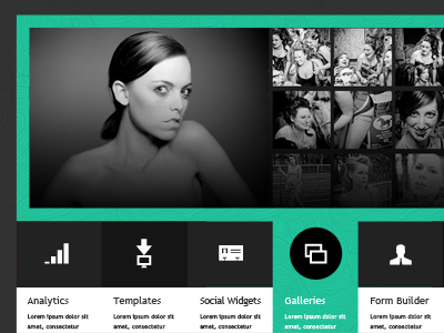 Minty design green icons layout mint tab web