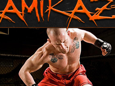 MMA website splash fighter grunge hot image mma orange splash