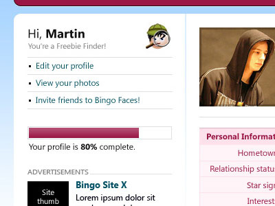 Bingo social networking bingo design networking social website