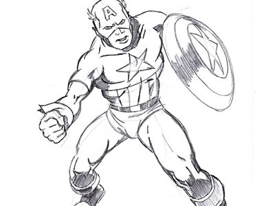 Captain America illustration american captain comic illustration marvel