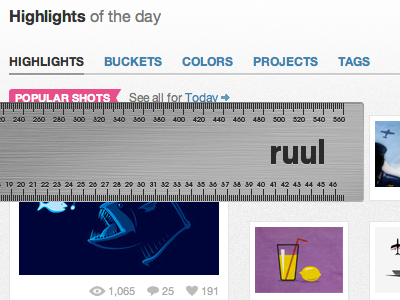 How does dribbble measure up? app chrome extension fun ruler ruul tool