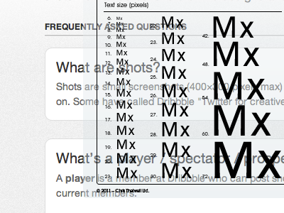 Measuring text