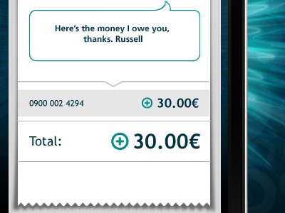 Mobile receipt app banking iphone money ui