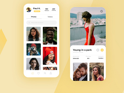 Photos Platform App animation app branding design illustration ui ux