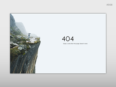 Daily UI #008 404 Page design illustration ui web