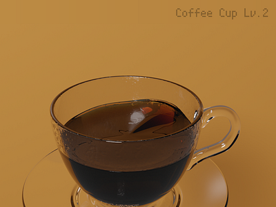 Level2 Coffee Cup 3dcg b3d blender blender3dart blenderguru illustration