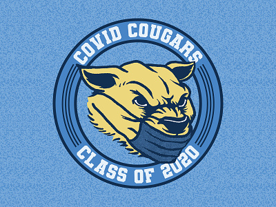 COVID Cougar Class of 2020 apparel graphics branding cartoon design illustration shirt shirtdesign tshirtdesign tshirtdesigner