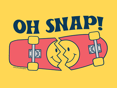 Oh Snap apparelgraphics bealeblack illustration logo shirtdesign skateboard skateboardgraphic stickerdesign vector