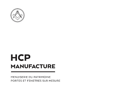 HCP architecture interior logo logo design manufacture paris sans sans serif window