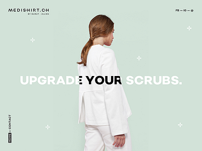 Medishirt site apparel branding cross fashion homepage logo medical medicine swiss typography website