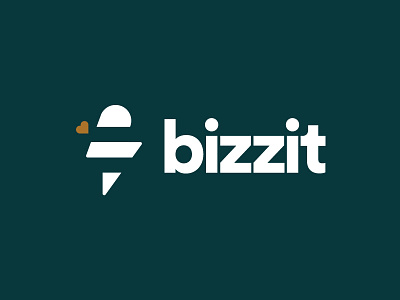 Bizzit logo bee bizzit design heart logo logo design power sans serif thunder typography