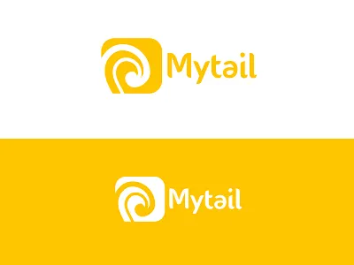 MYTAIL LOGO branding design flat icon illustration logo minimal website