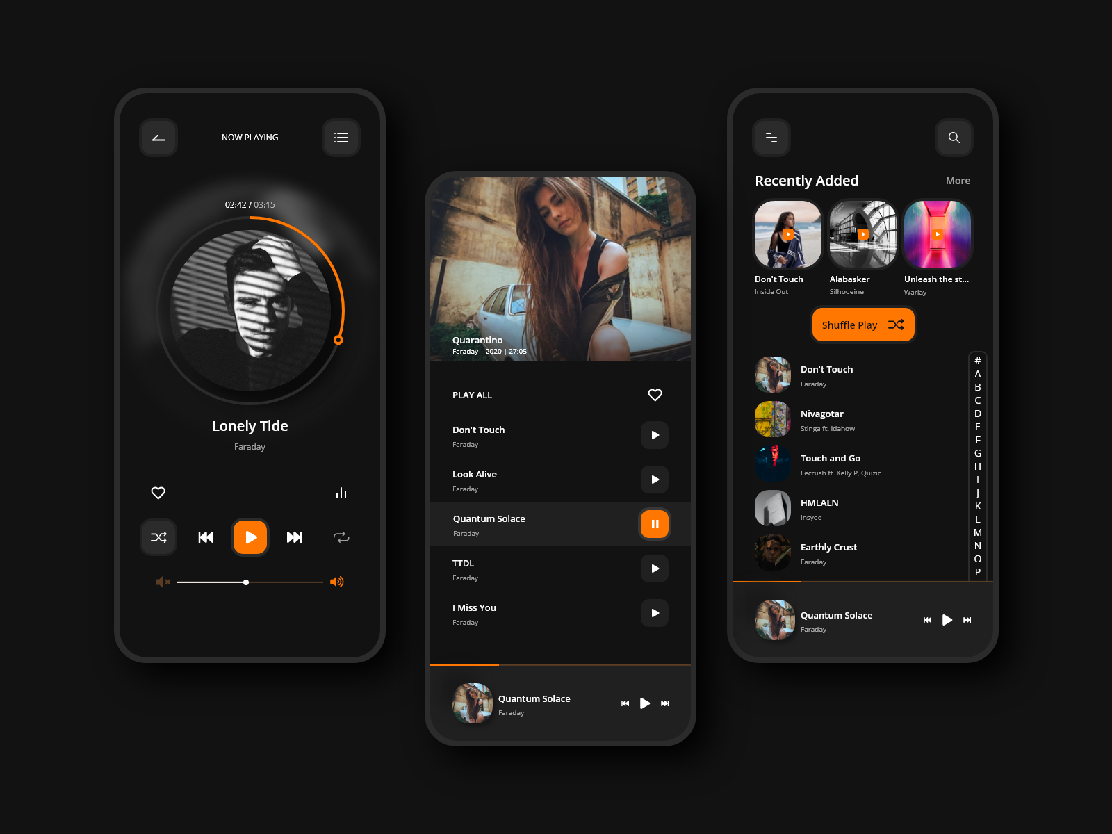 Music Player (Dark Theme) by David Ntekim-Rex on Dribbble