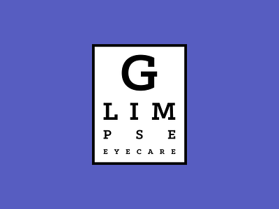 Glimpse Eyecare brand design brand identity branding design eyecare eyecheck icon logo logo design logos logotype mark typography vector