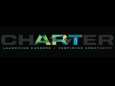 Charter art black career charter color creativity futuristic inspire logo pop