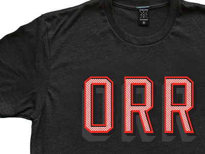 Orr Tee industrial ohio orr orrville red shadow shirt typeface vintage