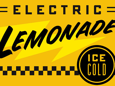 Electric Lemonade beverage concessions drink food lemonade nostalgic racing summer yellow