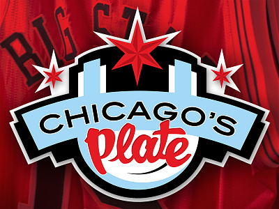 Chicago's Plate blackhawks bulls chicago food logo nba nhl restaurant sports stars united center