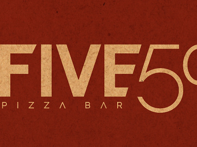Five50 bar clean cut five50 identity las vegas logo modern pizza red restaurant strip