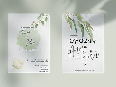 Eucalypt Wedding Invitation