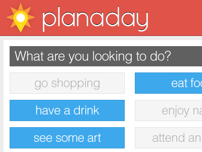 Day planner concept app