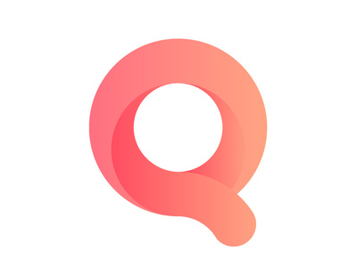 Q Gradient Logo design logo