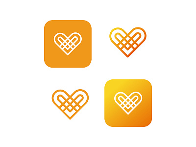 Heart Shaped Chinese Knot Logo design illustration logo vector