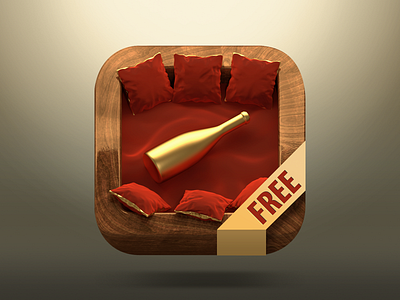 Bottle game app icon 3d app bottle game icon real