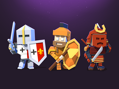 Characters characters cube game gamedev lowpoly