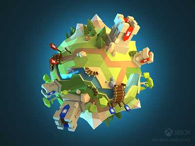 Xbox clubs image clubs faceted low poly microsoft planet tiny world xbox