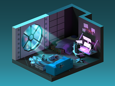 Cyberpunk room