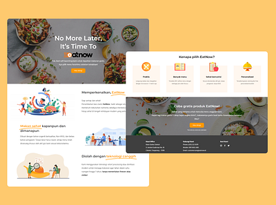 EatNow - Soft Launching Landing Page adobe xd ecommerce figma landing page ui ux website design
