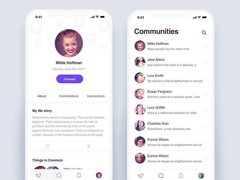 Profile & Notification redesign by Adam Morad on Dribbble