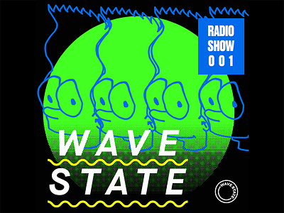 Radio show cover Art bart distorted scanned wavy