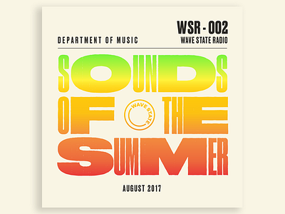 Sounds Of Summer albumart gradient gradienttext mixtape poster stretched