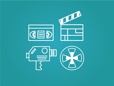 Filmicons action camera clean film icons minimal set
