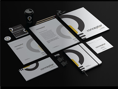 Marketing Kit of Conceptor agency branding business company creative design marketing marketing kit studio