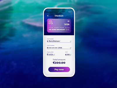 Daily UI Challenge - Day 2 - Credit Card Checkout