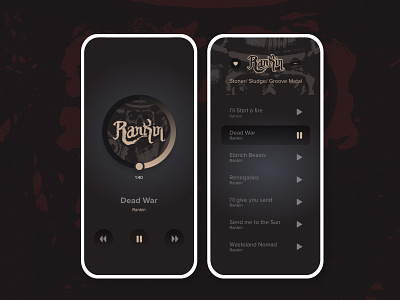 Daily UI Challenge - Day 9 - Music Player