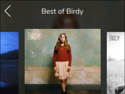 Birdy Playlist design music player ui