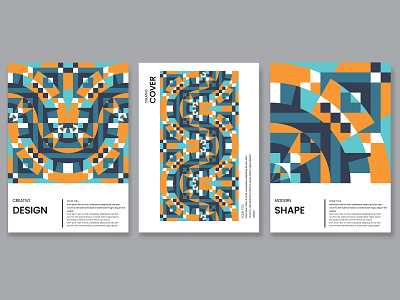 Geometric cover design collection.