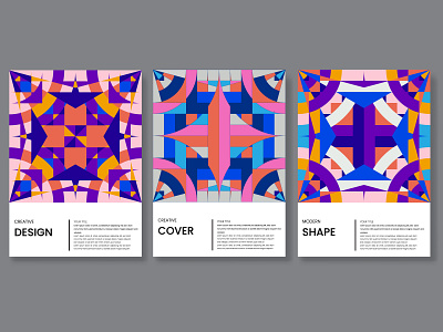 Geometric cover design collection.