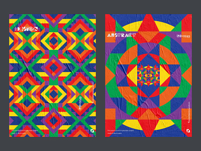 Geometric poster design series.