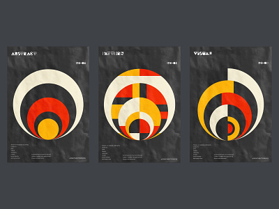 Minimal poster design collection.